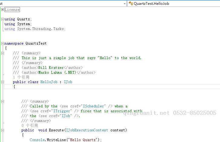 ASP.NET MVC5+EF6+EasyUI 后台管理系统（84）-Quartz 作业调度用法详解一-Java培训,做最负责任的教育,学习改变命运,软件学习,再就业,大学生如何就业,帮大学生找到好工作,lphotoshop培训,电脑培训,电脑维修培训,移动软件开发培训,网站设计培训,网站建设培训